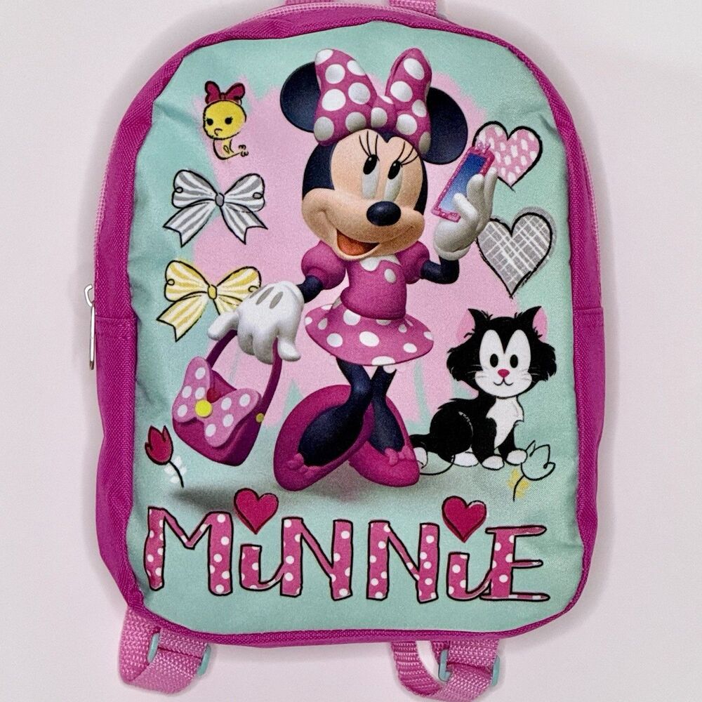 DISNEY Minnie Mouse 10 Inch Adjustable Pink Mini Backpack - NEW w/out tags